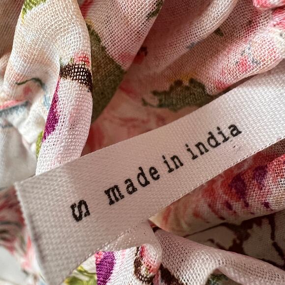 Live 4 Truth Blouse Womens SZ Small Bohemian Colorful Floral Long Flowy Sleeves - Picture 8 of 14